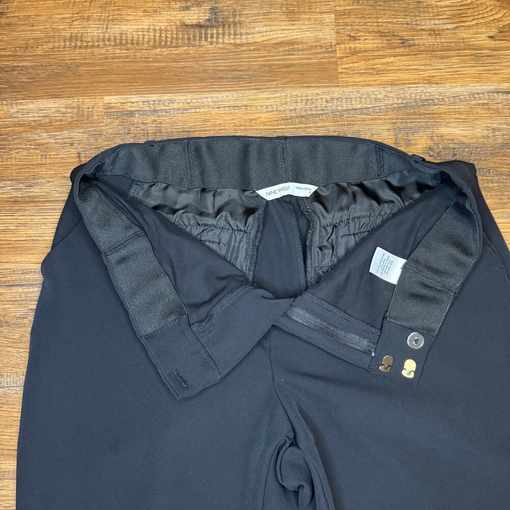 Nine West Mid Rise Skinny black casual dress pants size 6 - Picture 7 of 9